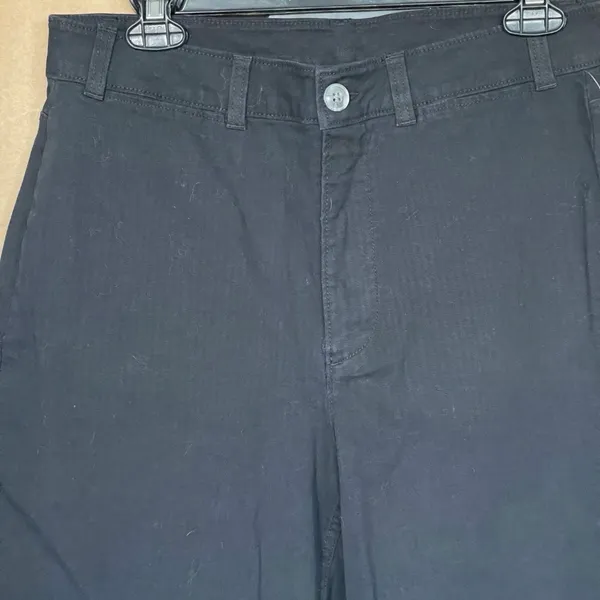 Old Navy Black Pants Women’s High Rise Wide Leg Sz 10 - Image 4