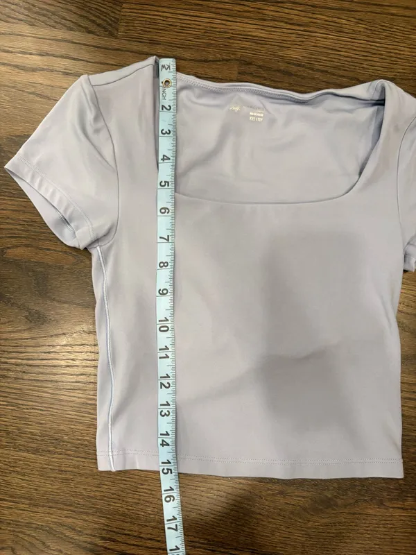 OFFLINE by Aerie Square Neck Top Blue - Image 3
