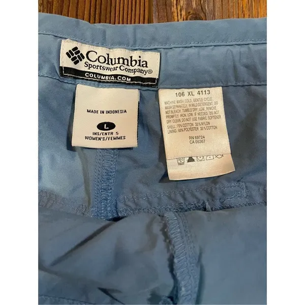 Columbia‎ womens size large blue pull on shorts 5” inseam - Image 5