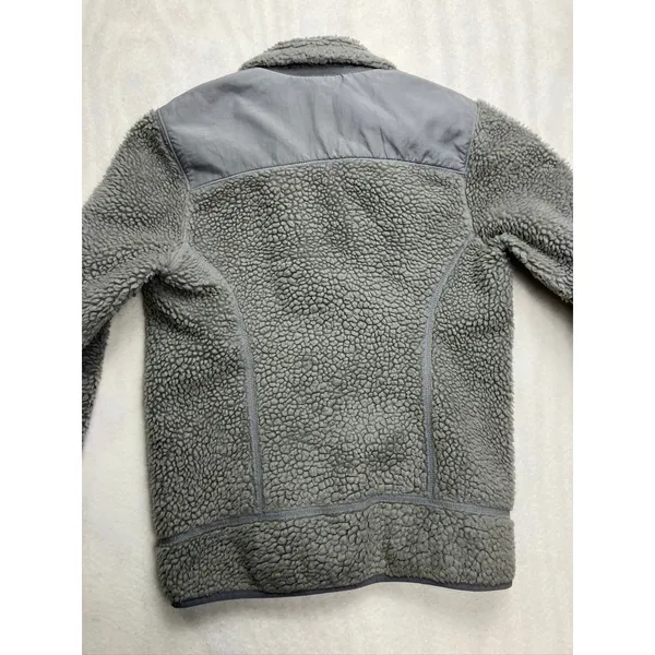 Patagonia Los Gatos Gray Sherpa Fleece Jacket Full Zip Womens Size Small Outdoor - Image 10