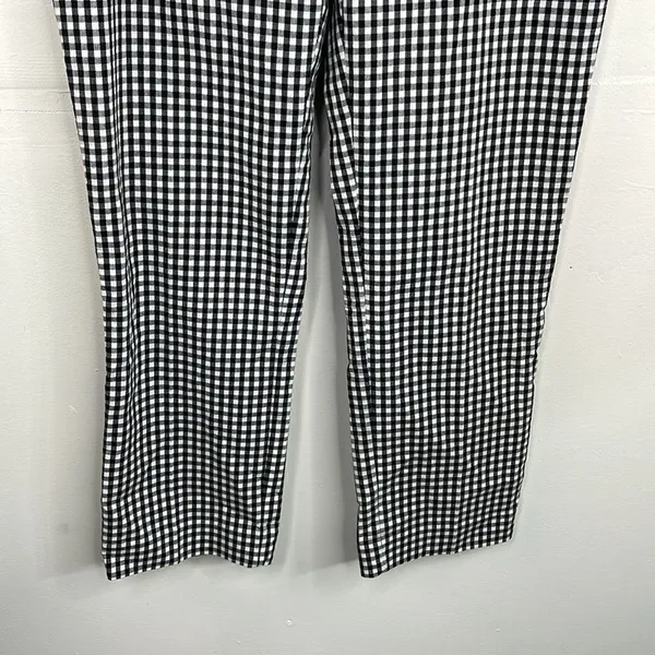 Lauren Ralph Lauren pants Black white Check Gingham print Size 10 - Image 3