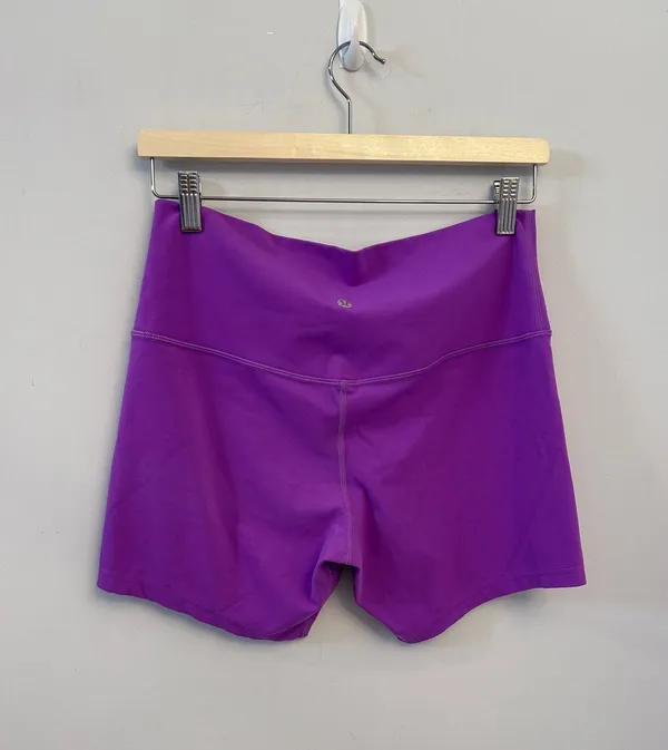 Lululemon align, high-rise shorts size 12 in moonlight magenta 6”excellent - Image 2