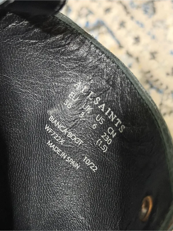 All Saints Bianca Bootie in Black Leather - Image 9