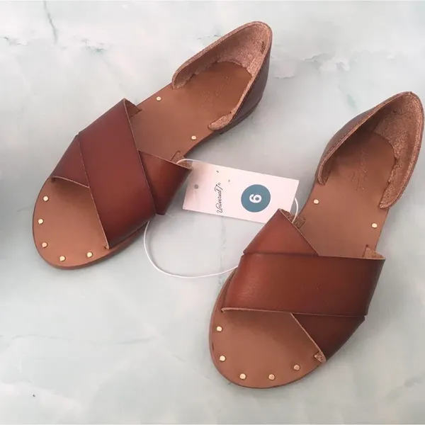 Sandals, Size 6 Brown - Image 4