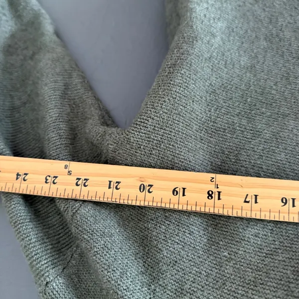 Korye‎ Womens Olive Green Hooded V-Neck Knit Sweater Casual Outdoors Small - Image 5