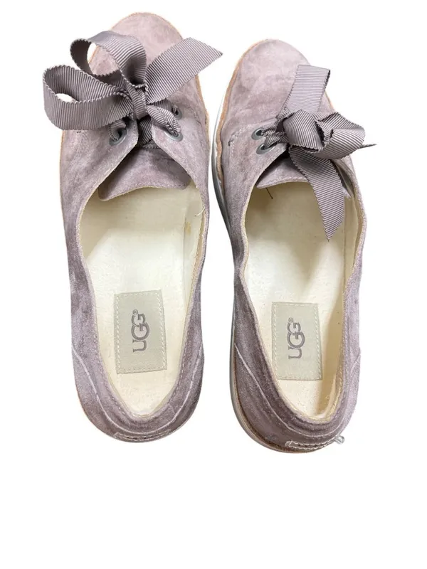 UGG 1Carilyn wms rose taupe leather suede lace up casual shoes sz 7 SKU 10-829 - Image 8