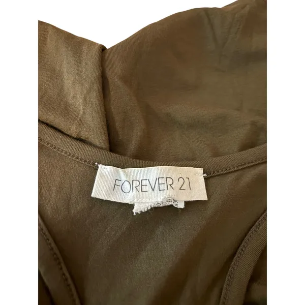 Forever 21 Green Khaki Athletic Tank Size M - Image 3