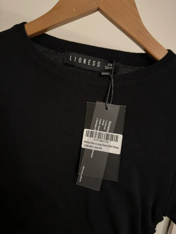 Black Dress With Side Cinches - Image 3
