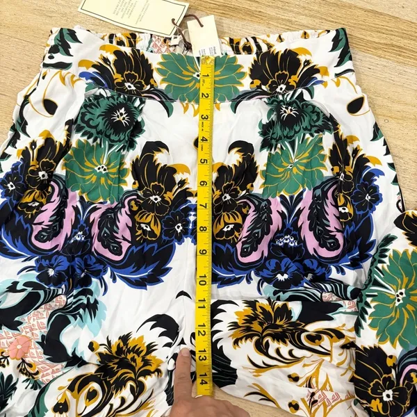 Figue Charlene White Multi Print Pant NEW Size M - Image 10