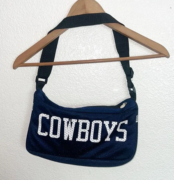 Pro-FAN-ity by little earth Cowboys Jersey Blue Shoulder Bag Purse NFL - Image 5