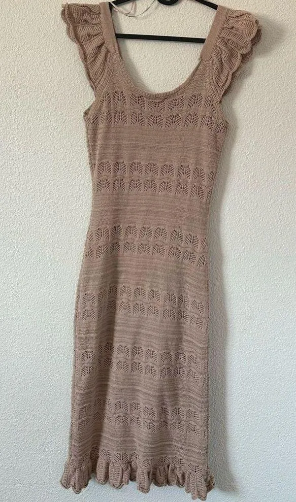Freshman 1996 crochet midi dress sz small - Image 10