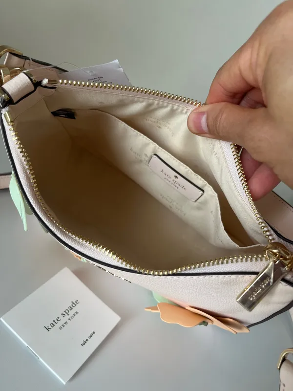 Kate Spade Margot Floral Applique Medium Shoulder Bag - Image 9