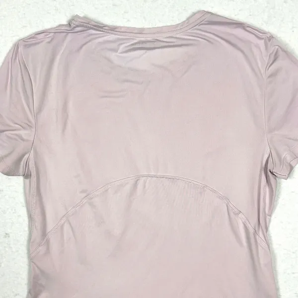 Athleta Limitless Tee‎ Womens Short Sleeve Workout Shirt Performance Pink Small - Image 4