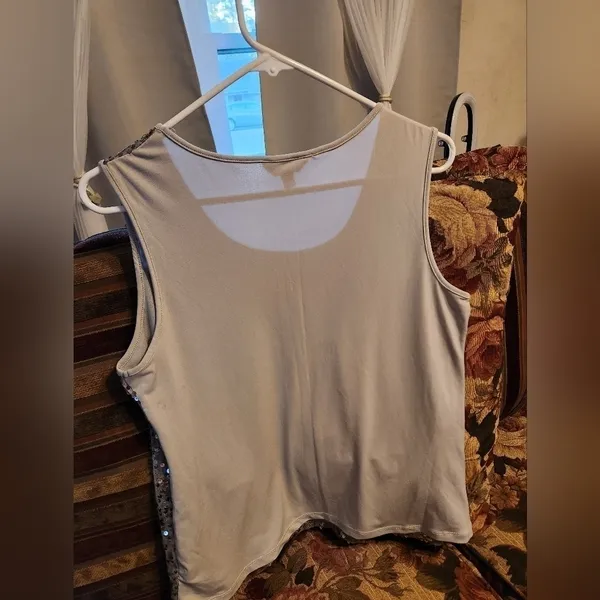 Sequin gray camisole Silver Size undefined - Image 2