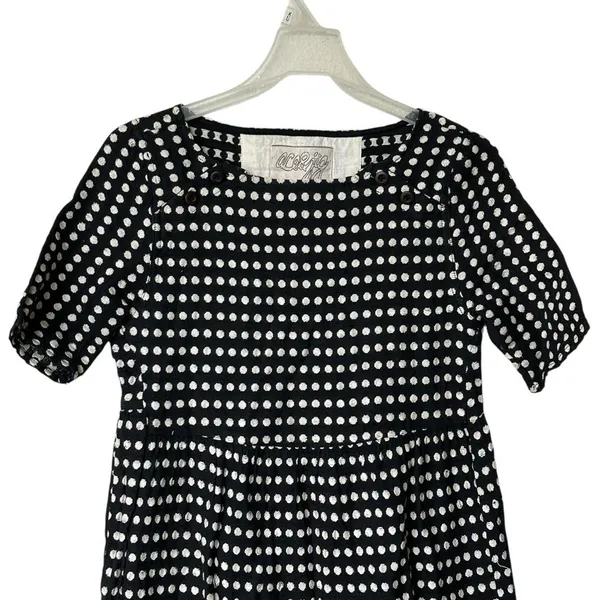 Ace&Jig Black and White polka dot Checkered mini Dress - Image 7