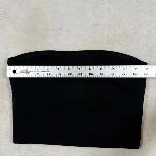 TNA Aritzia Black‎ Tube Top Bandeau Strapless Slim Fit Small - Image 6