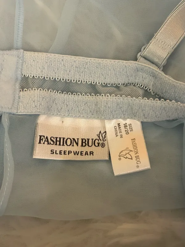 Vintage Fashion Bug babydoll features sheer mesh chemise bra top fairycore 18 - Image 7