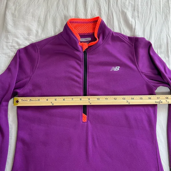 New Balance‎ Purple Fleece Pullove Size Small - Image 4