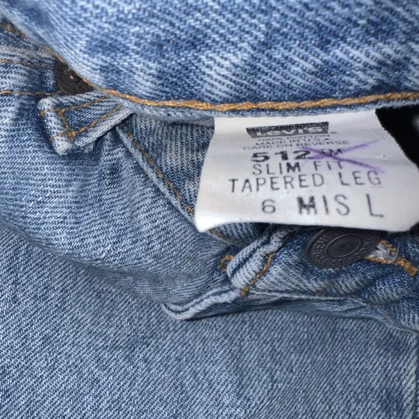 Levi’s Premium 512 Slim Tapered Leg Leans Size 6 MIS L Made In USA - Image 12