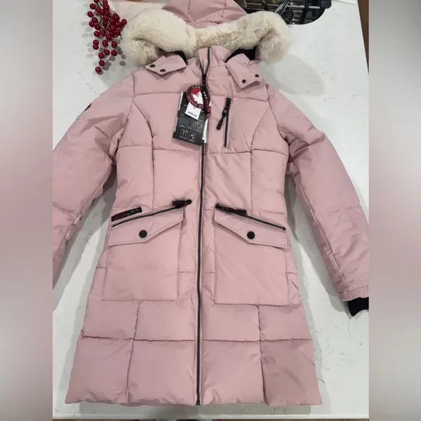 Canada Weathergear Elegant Light Pink Puffer Coat for Women - Image 2