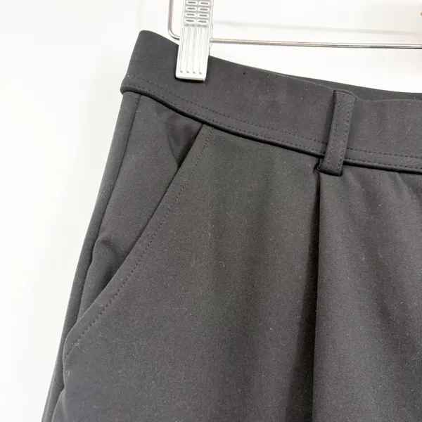 Halara Womens Black Flex High Waist Straight Leg Crepe Work Office Pants Size L - Image 4