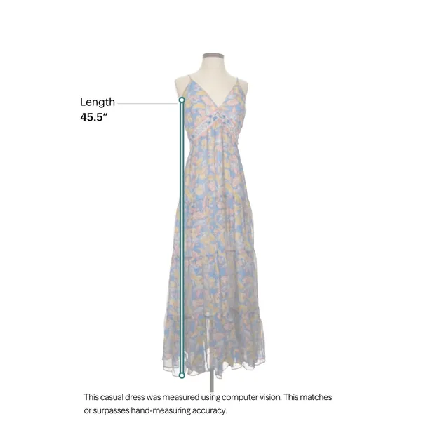 Verb Pallavi Singhee Maxi Dress Womens 4 Blue Floral Boho Cottagecore - Image 5
