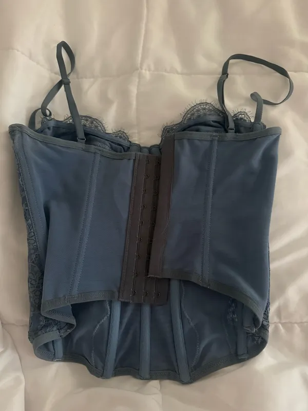 Urban Outfitters Corset Top Blue Out From Under - Image 3