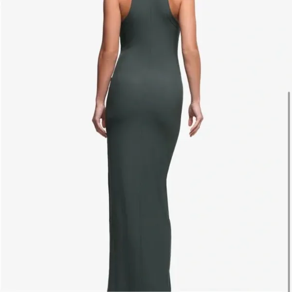 Skims Nwt Soft Lounge High Neck Tank Dress - Deep Sea Xxs ( Sold Out) - Image 2