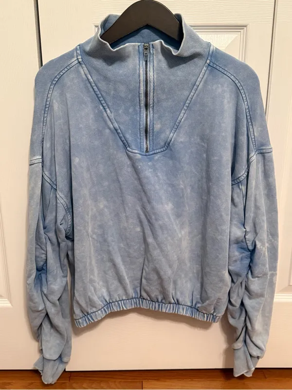 Free People FP Movement Valley Girl Sweatshirt in Cloudy Waters - Image 2