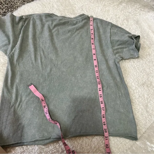 5/$30 🎈 Ford bronco small stonewashed cropped tee Green - Image 4