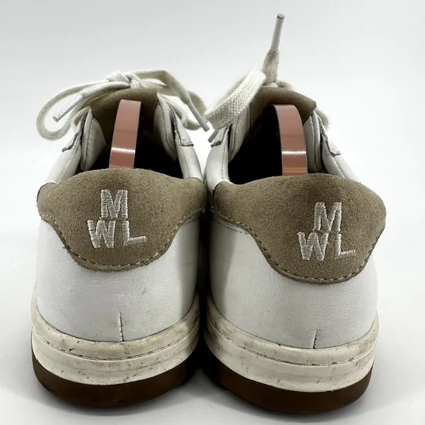 Madewell Court Leather Sneakers Cloudlift Lace Up Low Top Ivory Multi W6.5 M5 - Image 5