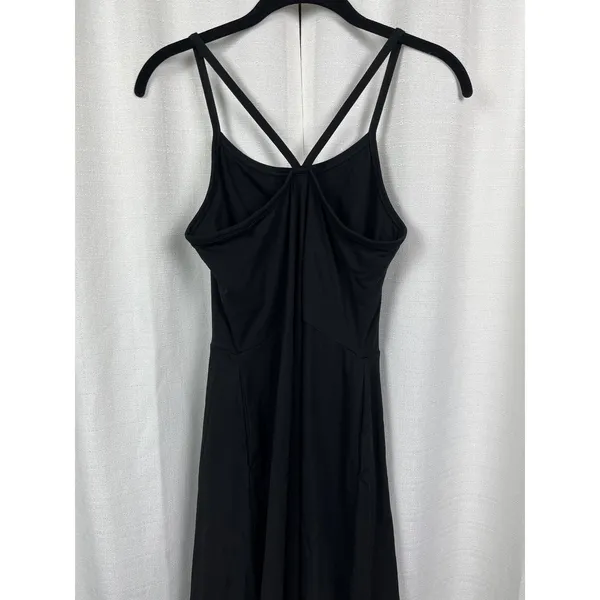 PACT Organic Black Organic Cotton Fit&Flare Midi Dress Sz.L NWT - Image 13