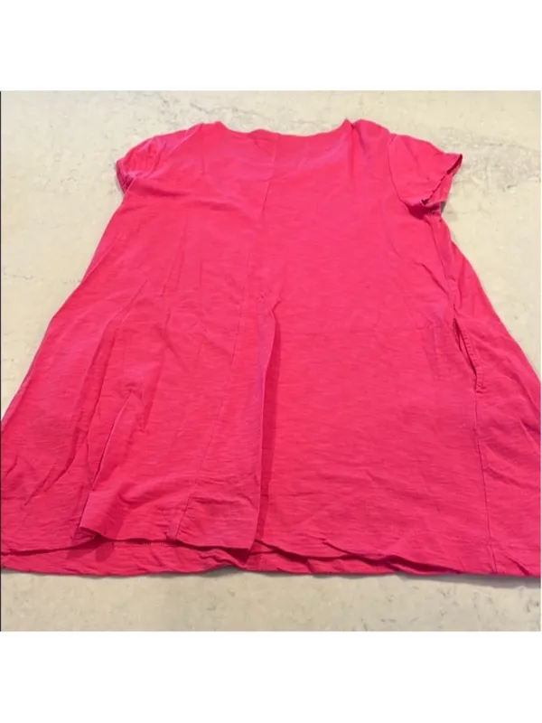 Fleur Bleue Pink T-Shirt Dress XL Pockets - Image 6