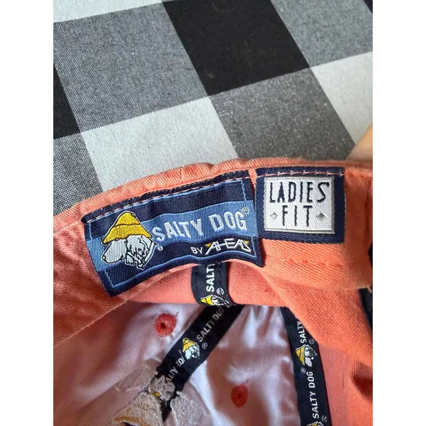 The Salty Dog Cafe Embroidered Orange Baseball Cap - Image 5
