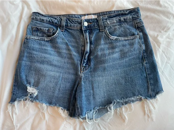 Vervet Cynical Frayed Denim Short - Image 3