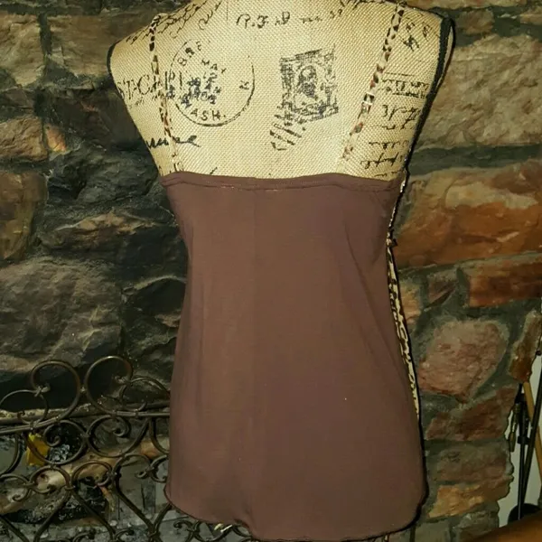 Vintage Carrie Allen Animal Print Top - Image 4