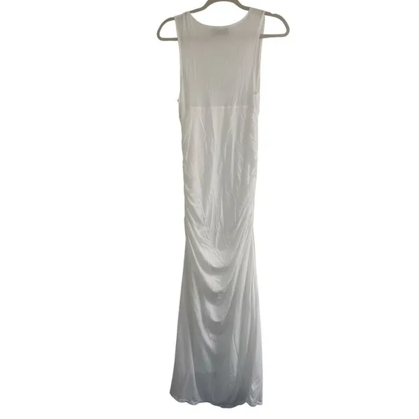 ✨Modern Citizen Ruched White Maxi Sz Small Tank Dress✨ - Image 3