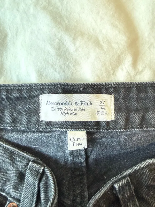 Abercrombie Curve Love Black 90s Jeans - Image 5