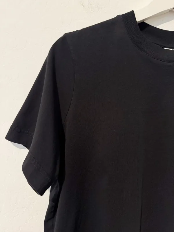 & Other Stories Relaxed Crewneck T-Shirt Small Black Capsule Basic Minimalist - Image 5