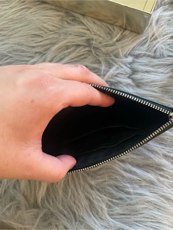 Coach Black Glitter Star Wristlet with Coach Logo - Image 4