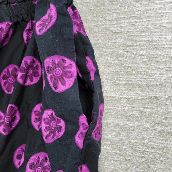 Free People Leanna Dress Womens M Black‎ Purple Bandeau Summer Boho Empire - Image 16