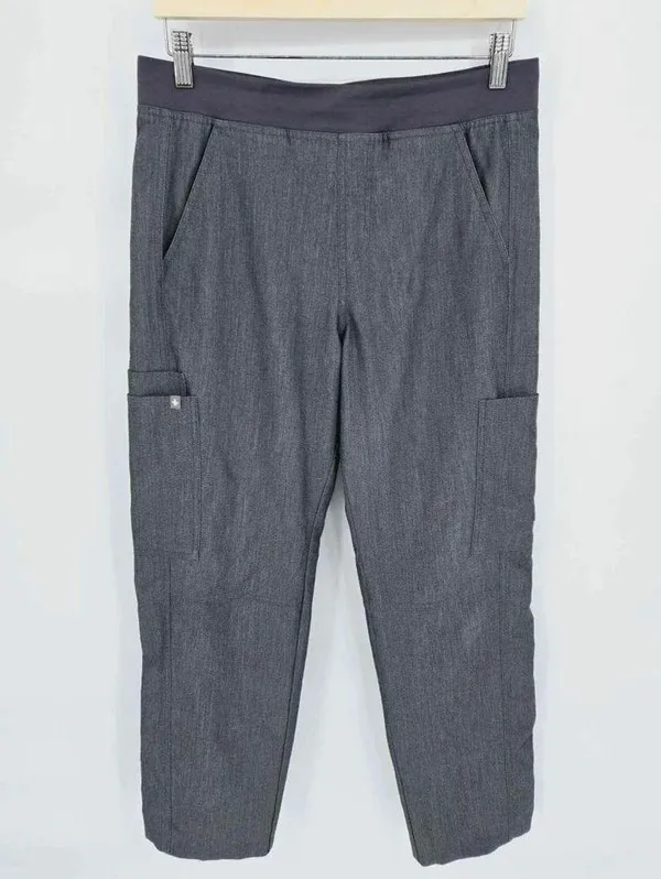 FIGS Cade Cargo Scrub Pants Straight Leg Graphite Gray Women's Small Pants - Image 2
