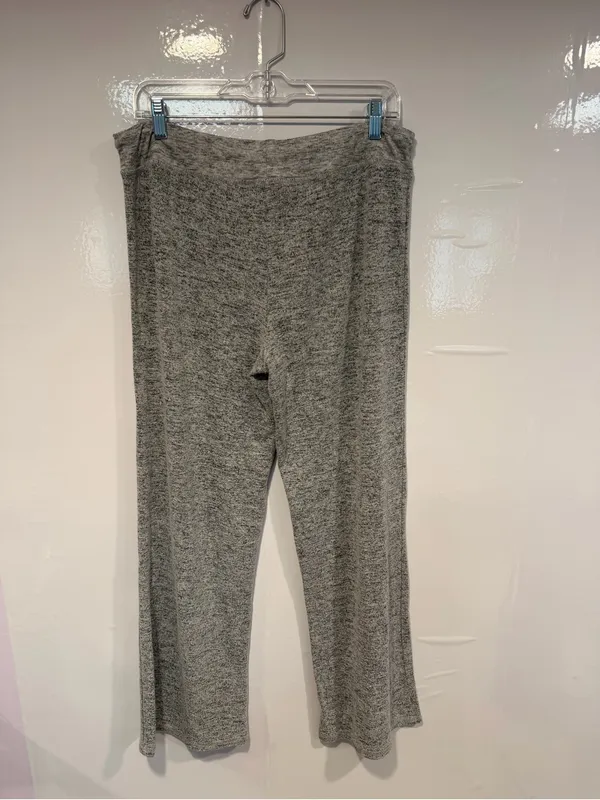 Cozy Gray Knit Felina Drawstring Lounge Pants - Image 3