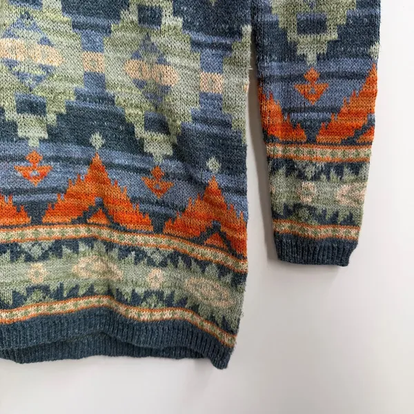 Denim & Supply Ralph Lauren Sweater XS Southwestern Aztec Cotton Oversized - Image 3
