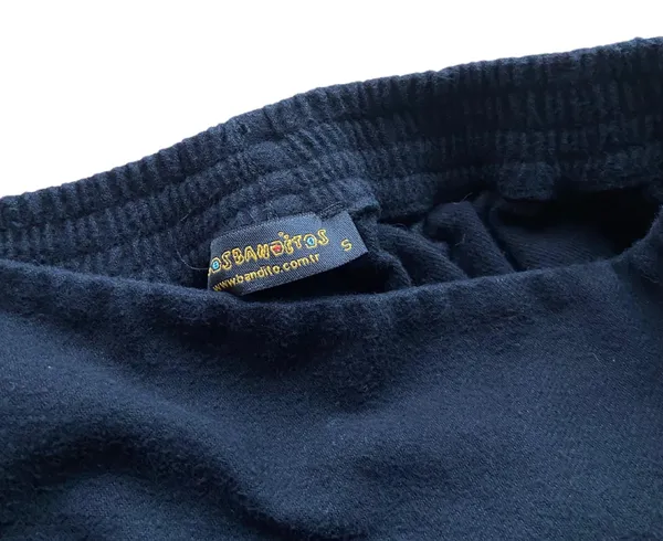 Amazing vintage y2k black cropped wide leg thick cotton pants 🔥 - Image 4