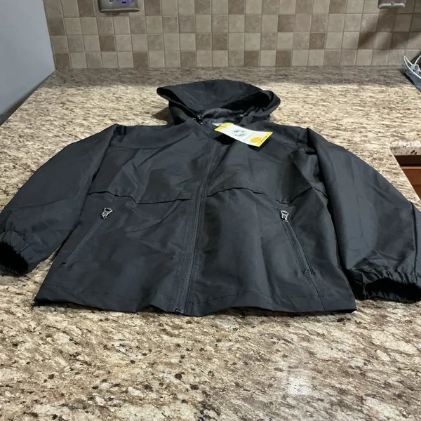 Weatherproof Women's Medium Black Waterproof Hooded Rain Jacket NWT - Image 10