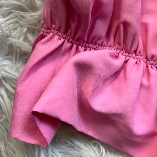 Zara Pink Ruffle Strapless Tube Top NWT - Image 6