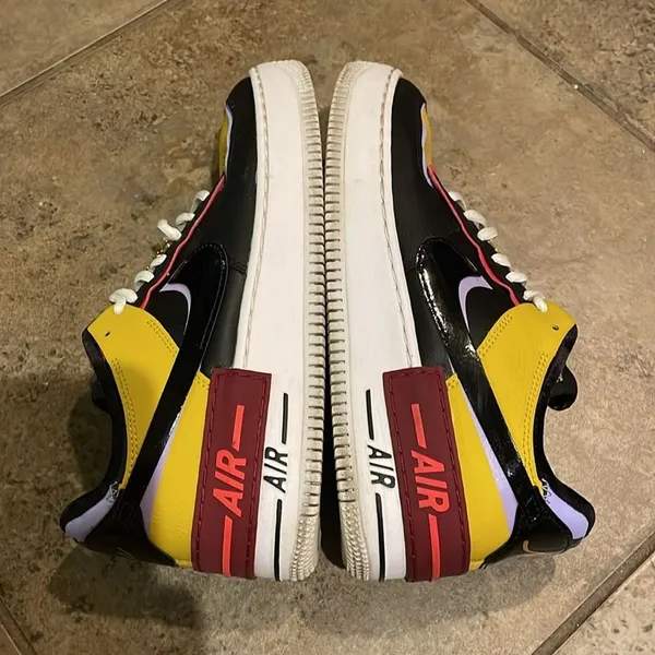 Nike Air Force 1 Shadow Sisters Dark Sulfur Sneaker Shoe Womens Sz 9 DO6114-700 - Image 9