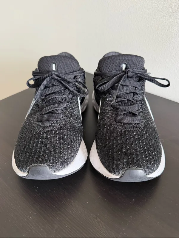 Nike Women’s React Infinity Run Flyknit 3 Black White Size 8.5 - Image 5