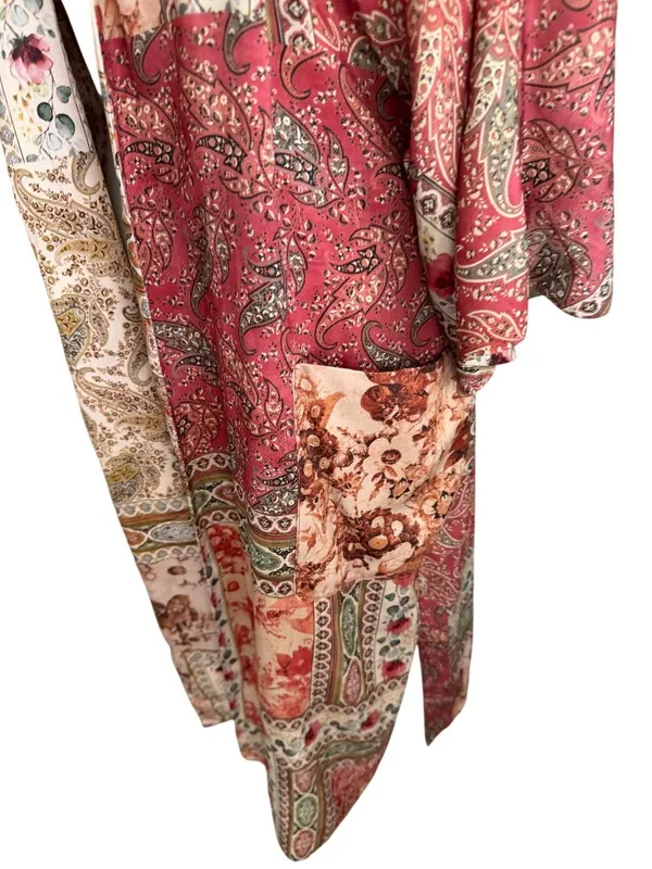 ZARA Reversible Belted Caftan Robe Size Small - Image 11